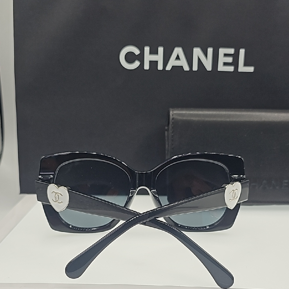 Chanel Black Women's Sunglasses CH5519A C501/S4 - Picture 2 of 13